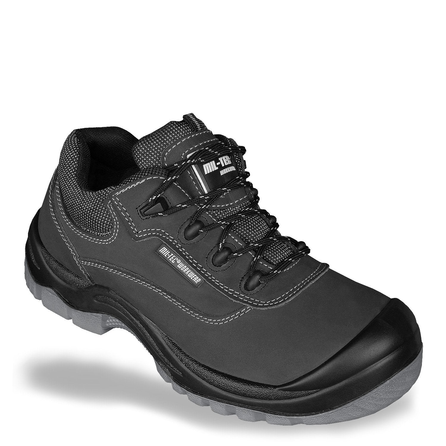 Mil-Tec Low Work Boots with Plastic Toe Cap Black