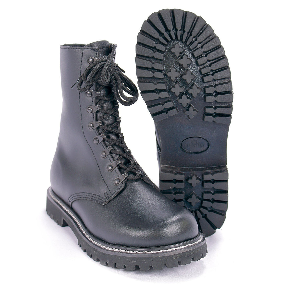 Mil-Tec Para Boots with Pile Lining and Zipper Black
