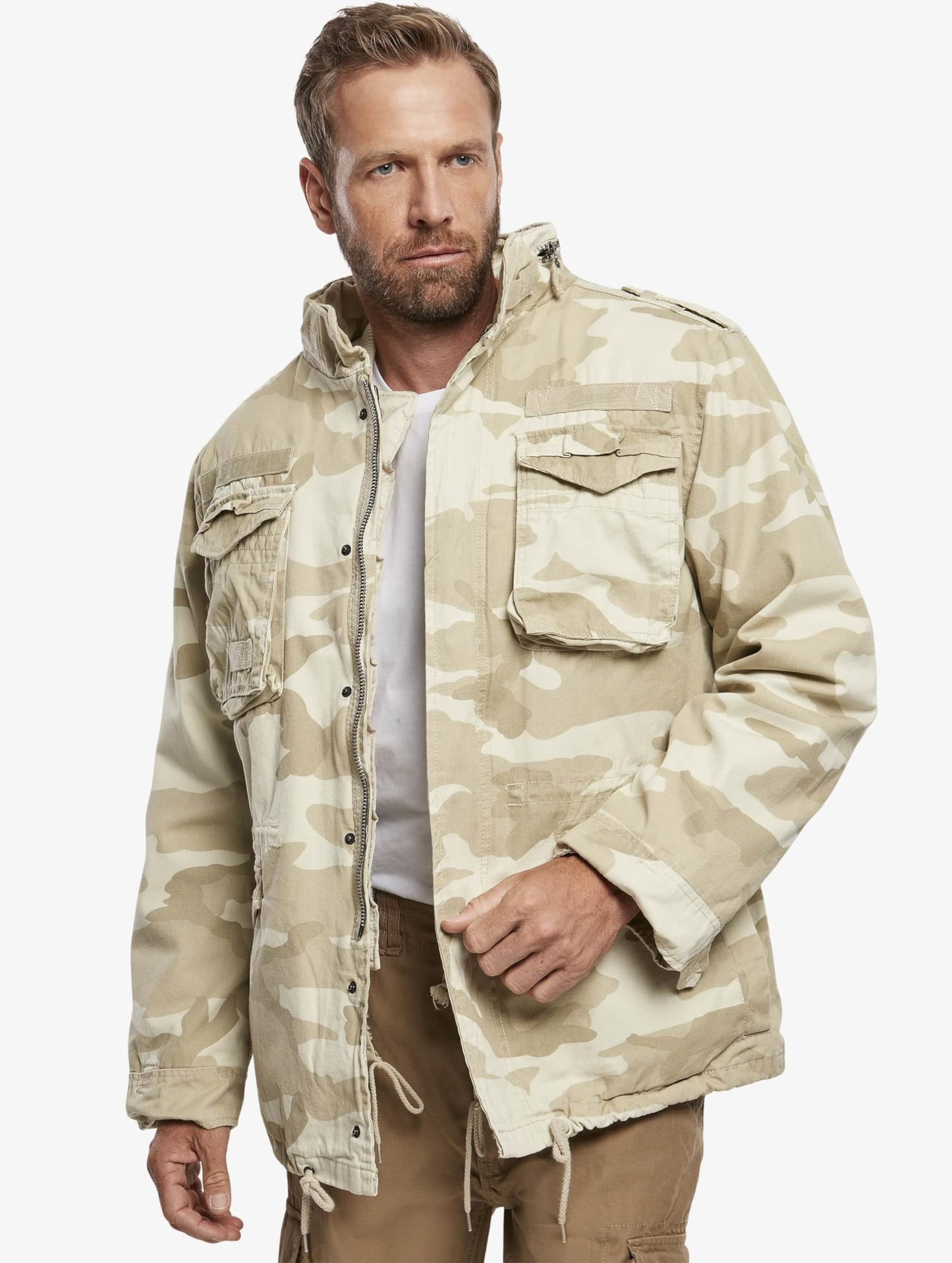 Brandit Men’s M-65 Giant Jacket Sandstorm – Vintage Military Field Coat S