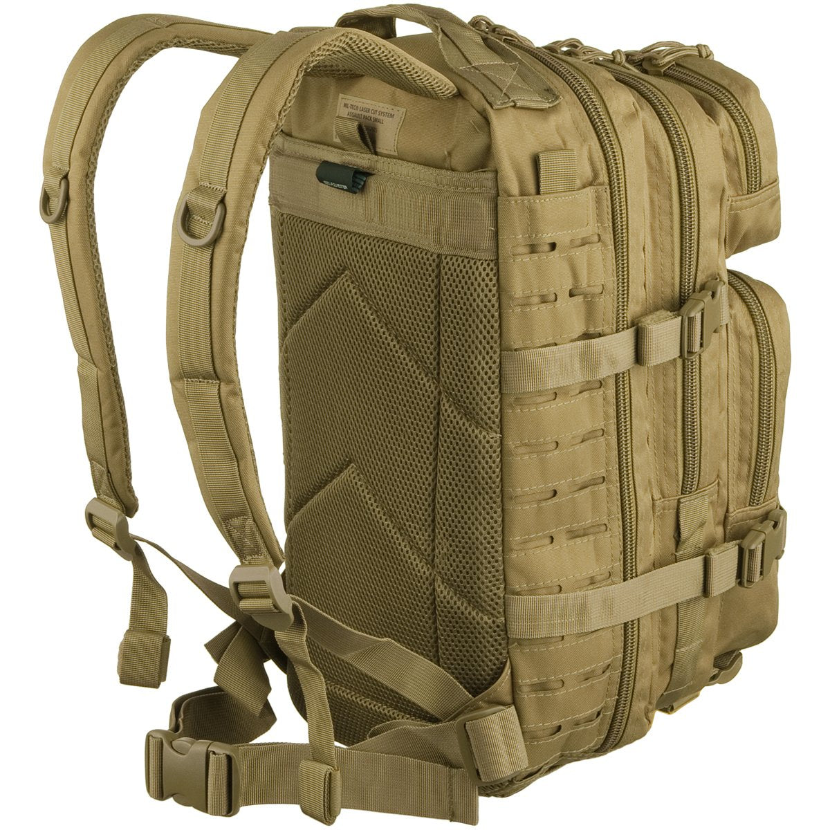 Mil-Tec US Laser Cut Assault Backpack Sm 20L Coyote