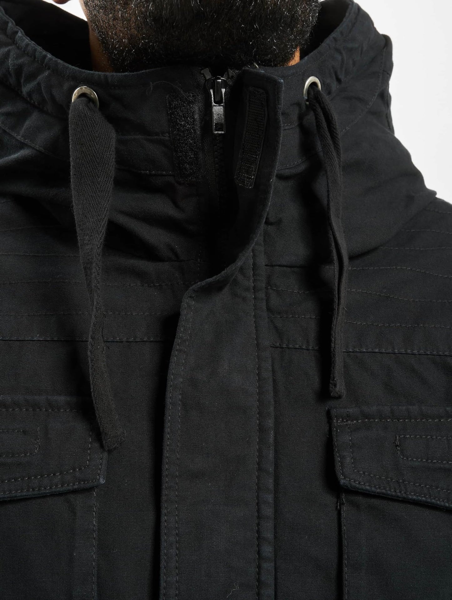 Brandit Men’s Bronx Jacket Olive – Casual Military Style Cotton Coat