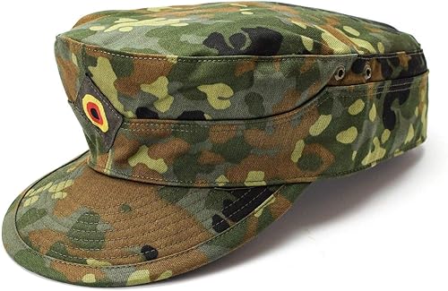 Original German Army Field Cap Size 55/56 Sorted Flecktarn – Like New
