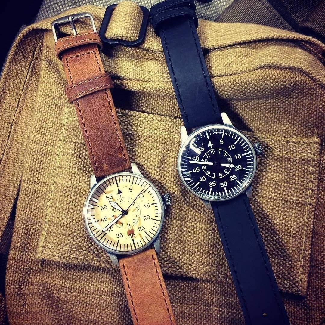 Mil-Tec Retro Pilot Watch Mil-tec Black