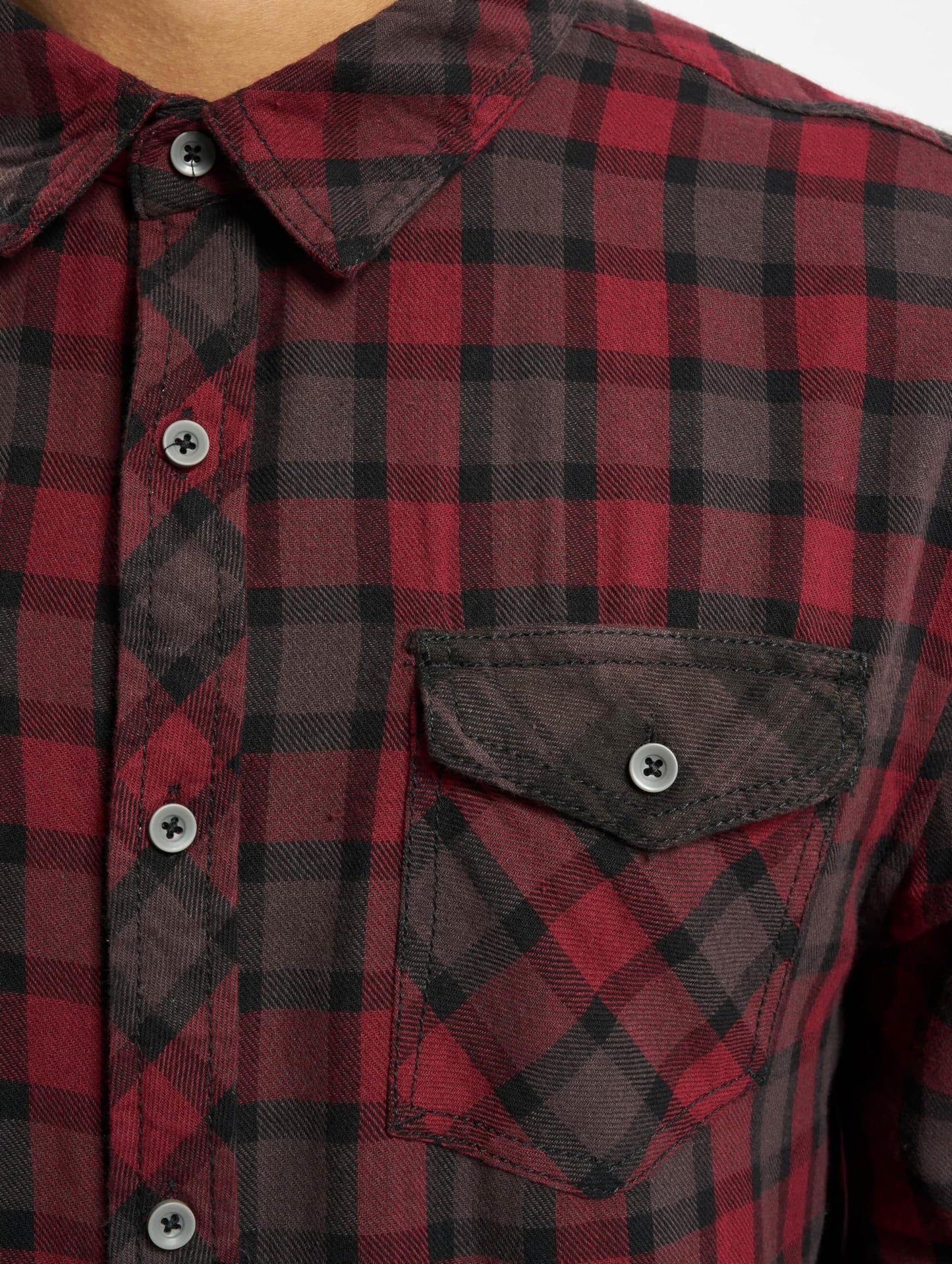 Brandit Men’s Checkshirt Duncan – Red/Brown Casual Flannel Style Shirt, Size S