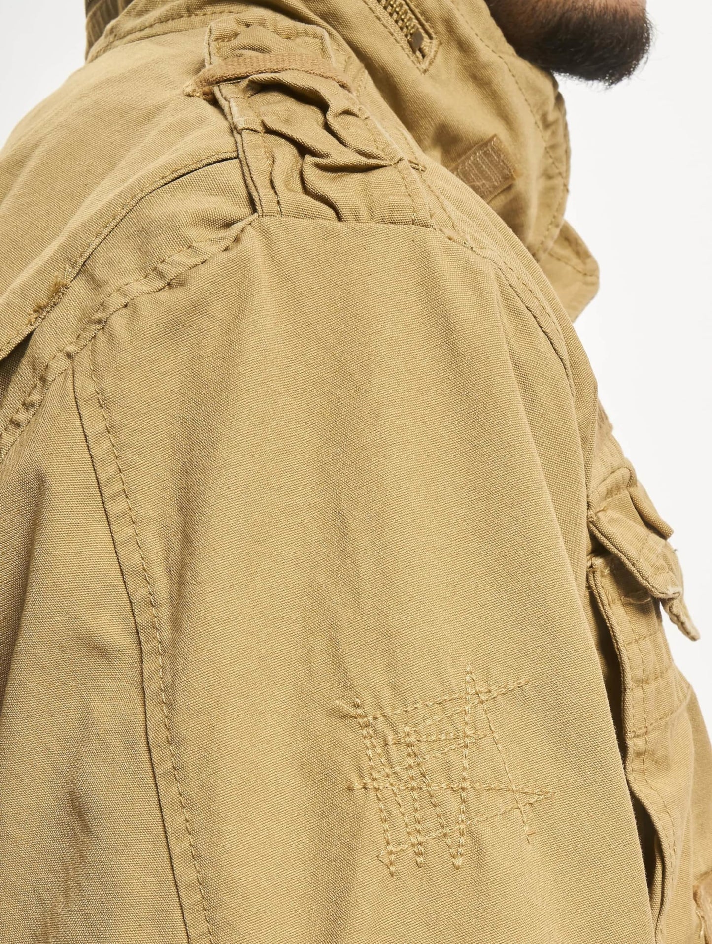 Brandit Men’s M-65 Giant Jacket Camel – Vintage Military Field Coat 7XL
