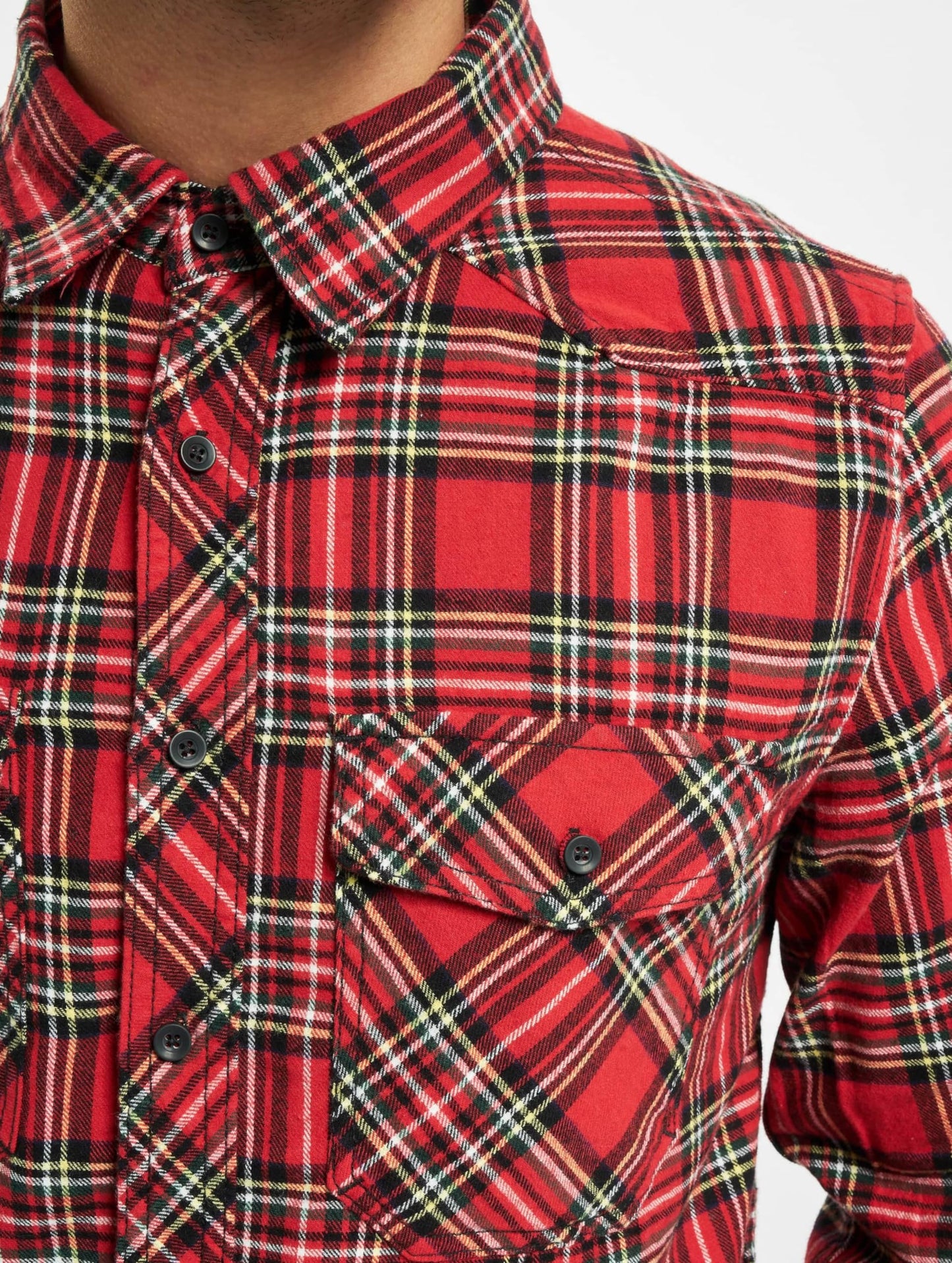 Brandit Men’s Check Shirt – Tartan Casual Flannel Style Button-Up, Size 4XL