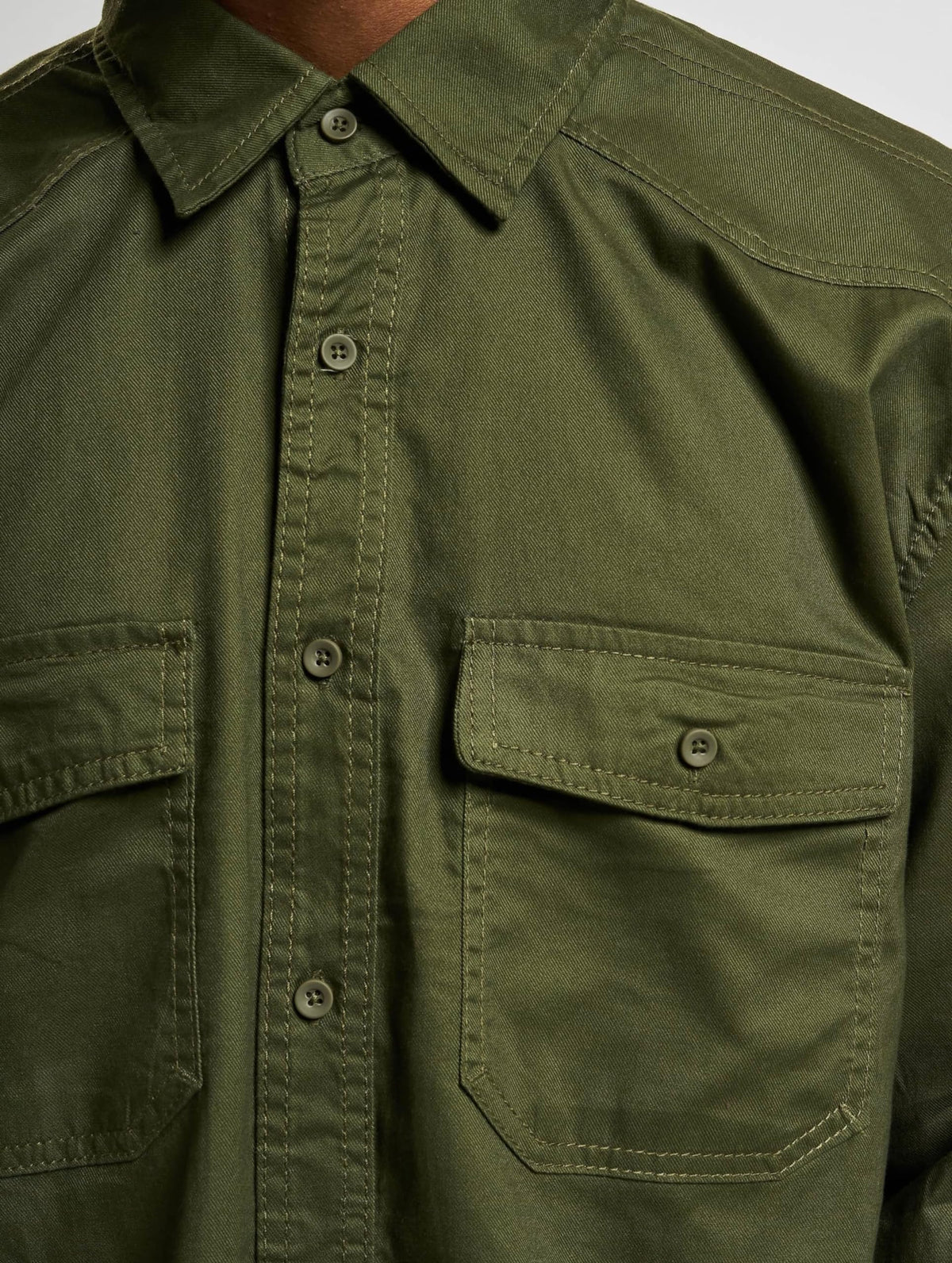 Brandit Flannel Shirt Long Sleeve Olive