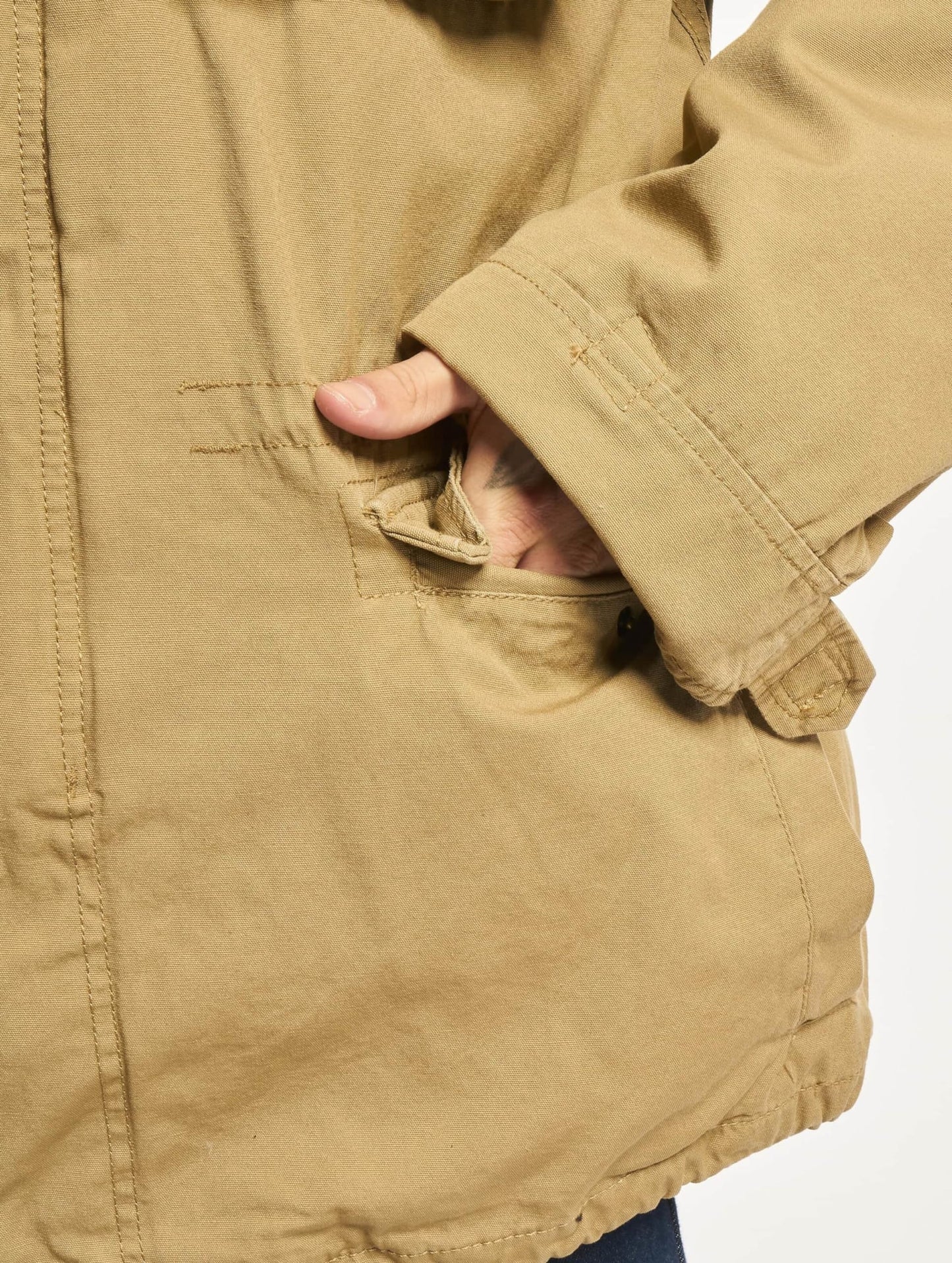 Brandit Men’s M-65 Giant Jacket Camel – Vintage Military Field Coat XXL