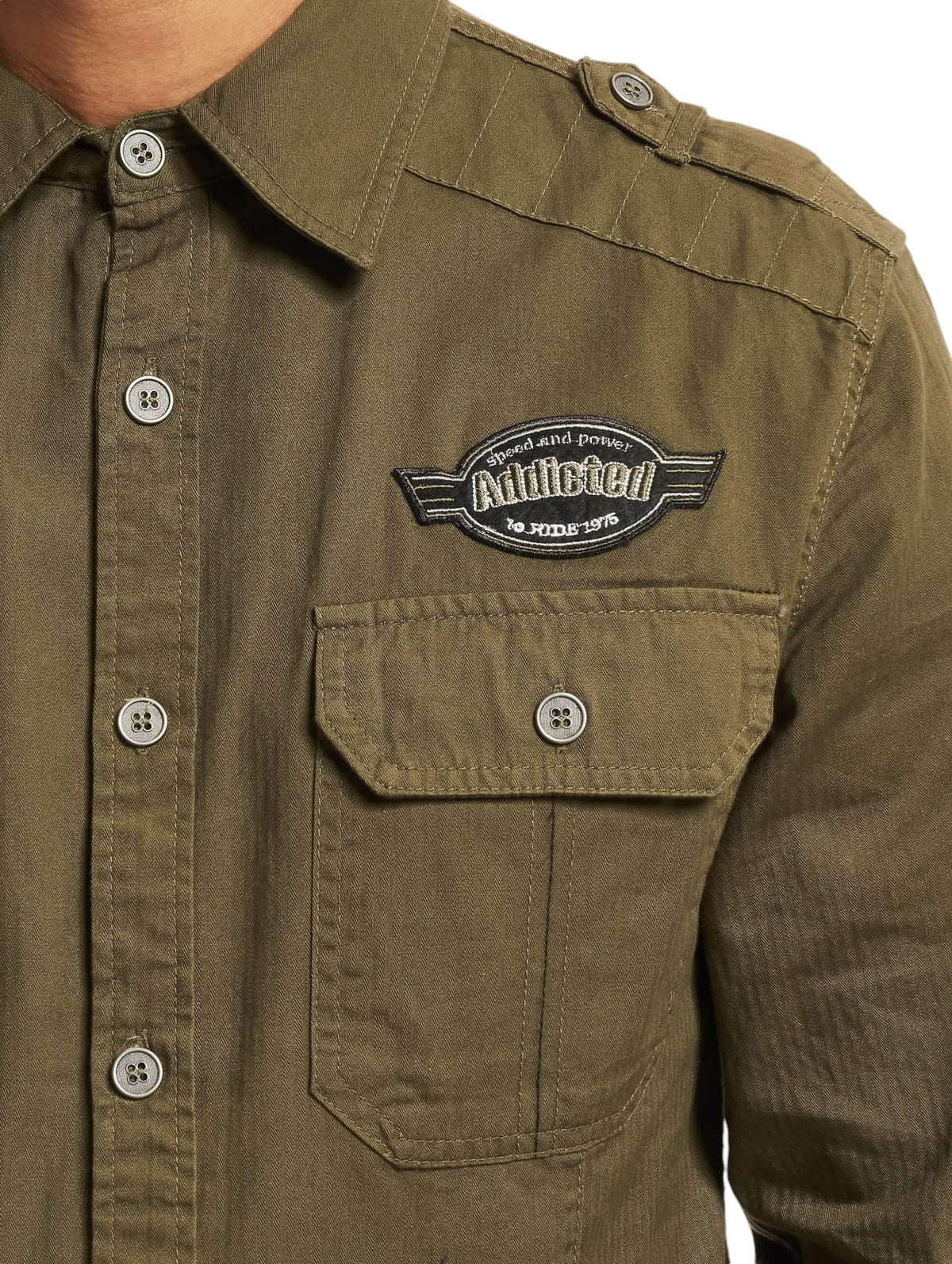 Brandit Luis Vintage Shirt Long Sleeve Olive