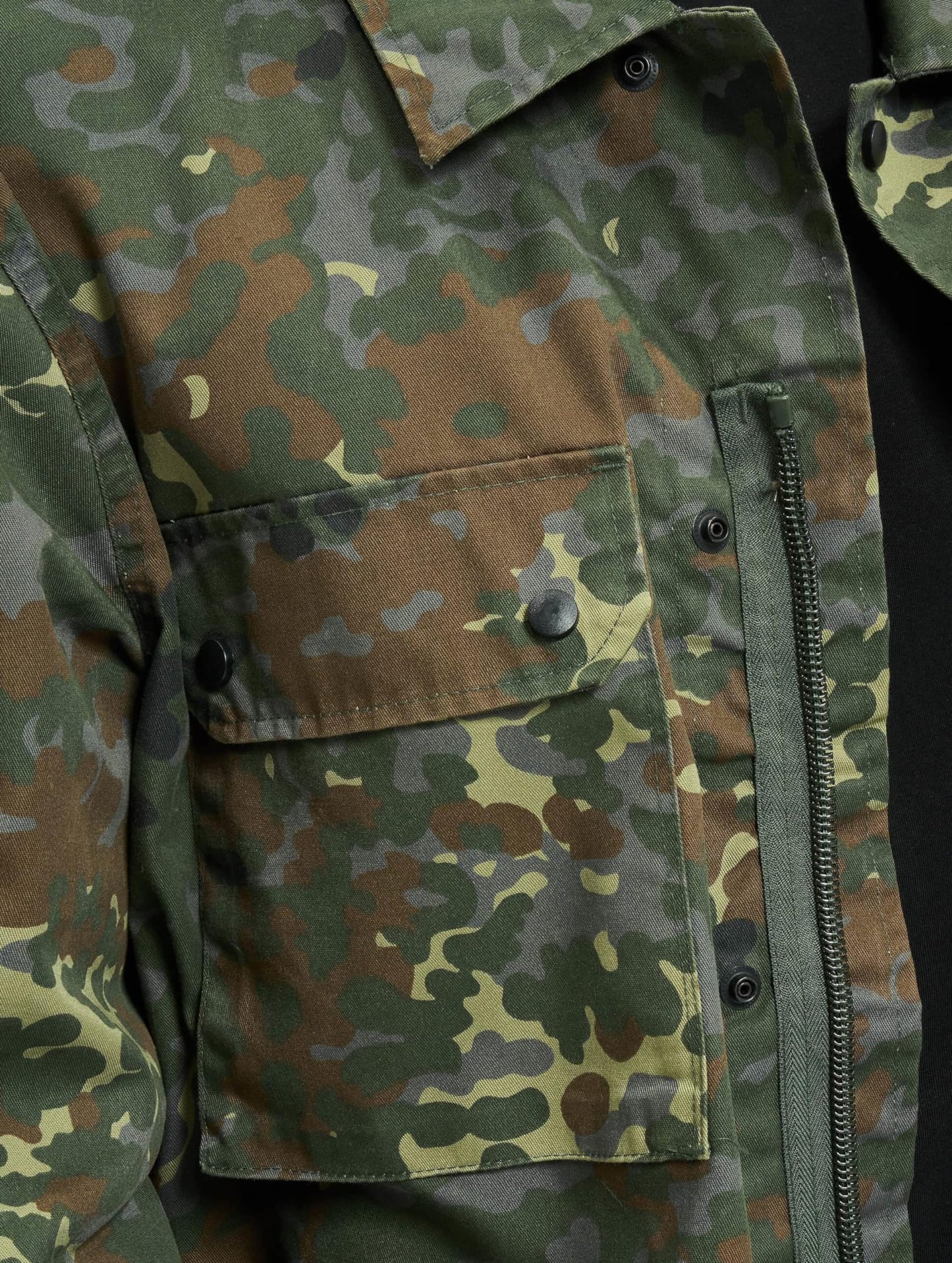 Brandit Men’s BW Field Tunic Flecktarn XXL – Military Style Lightweight Jacket