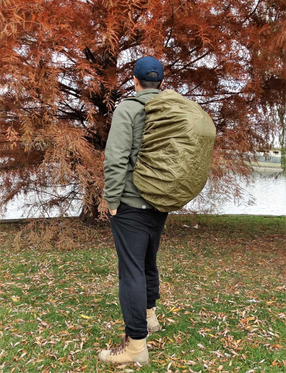 Mil-Tec GER. Rucksack Cover Up To 130L Coyote