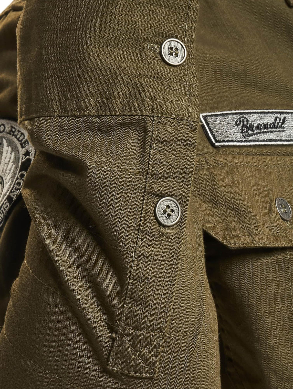 Brandit Luis Vintage Shirt Long Sleeve Olive
