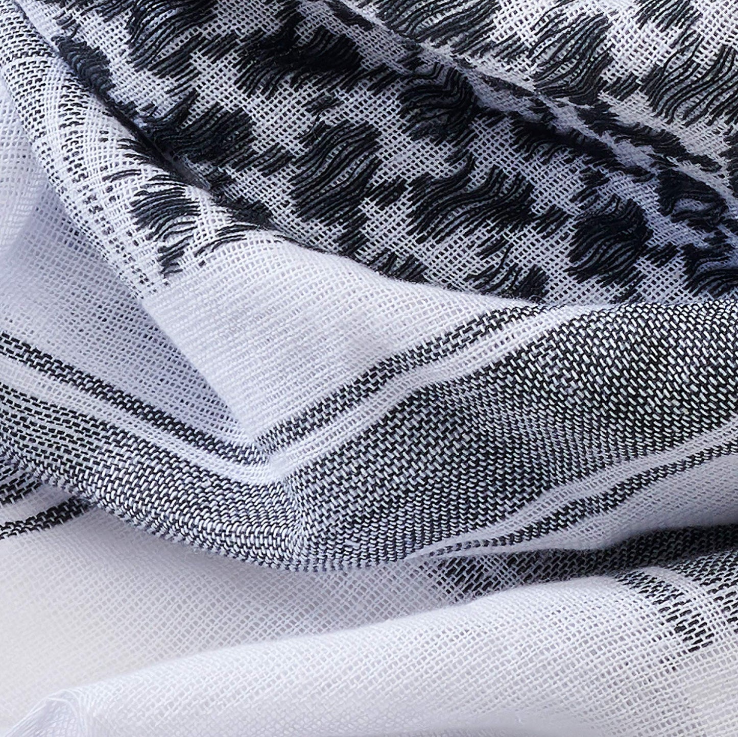 Brandit Shemag Scarf White/Black – Tactical Cotton Desert Keffiyeh