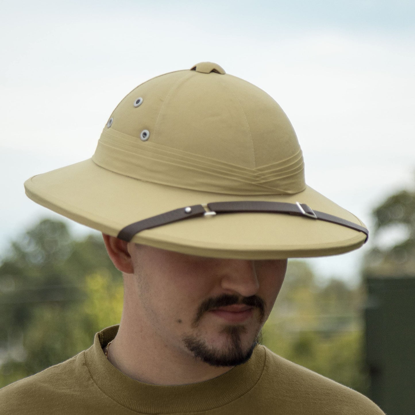 French Army Tropical Pith Helmet – British Khaki Reproduction