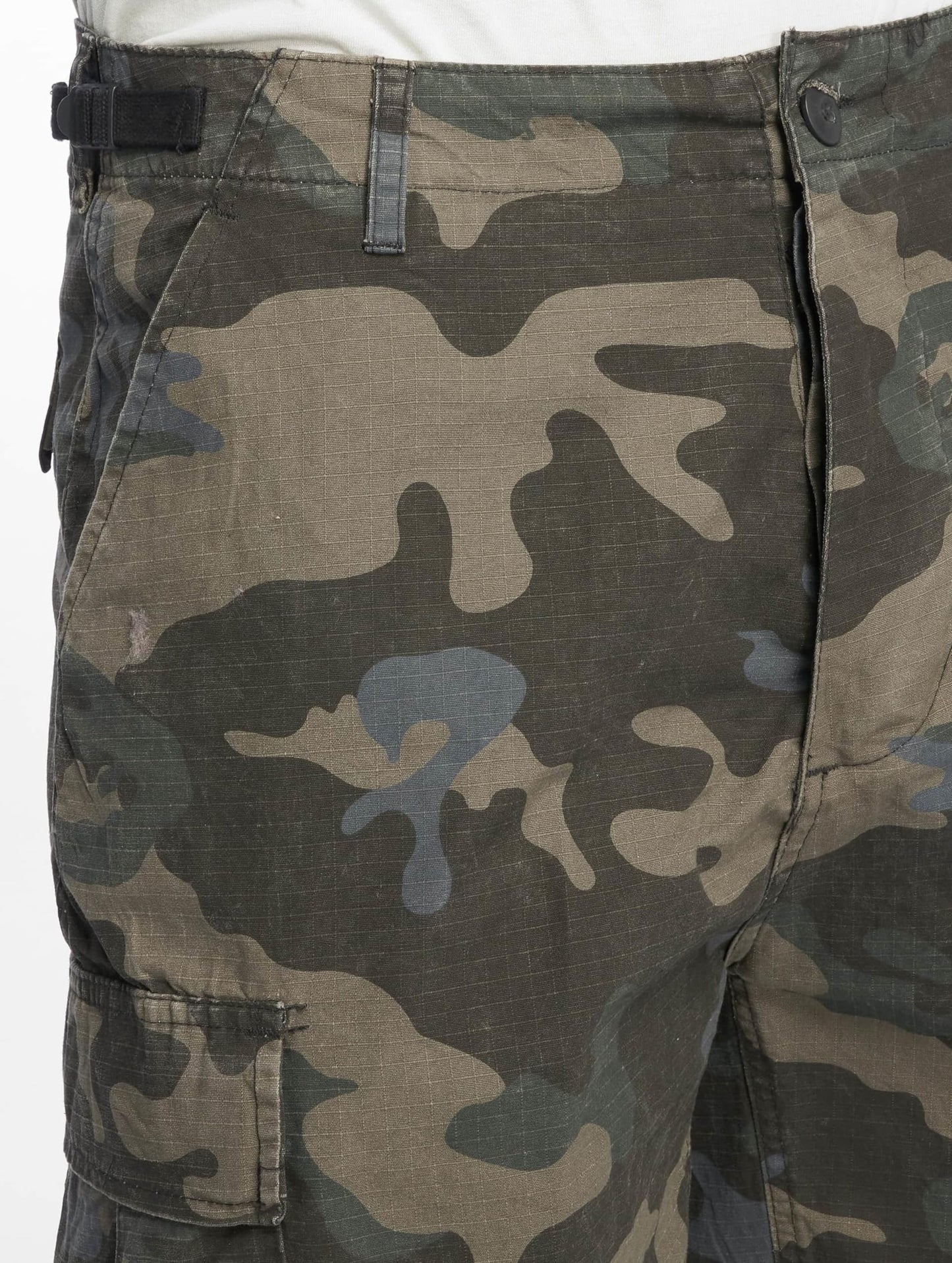 Brandit Men’s BDU Shorts Dark Camo – Vintage Military Cargo Shorts 7XL