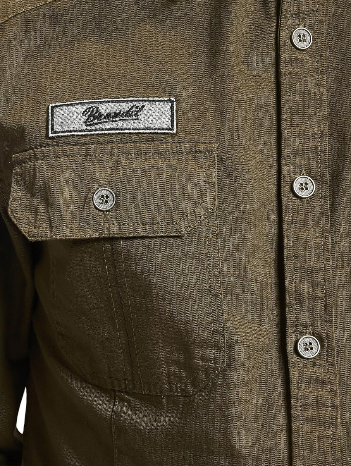Brandit Luis Vintage Shirt Long Sleeve Olive
