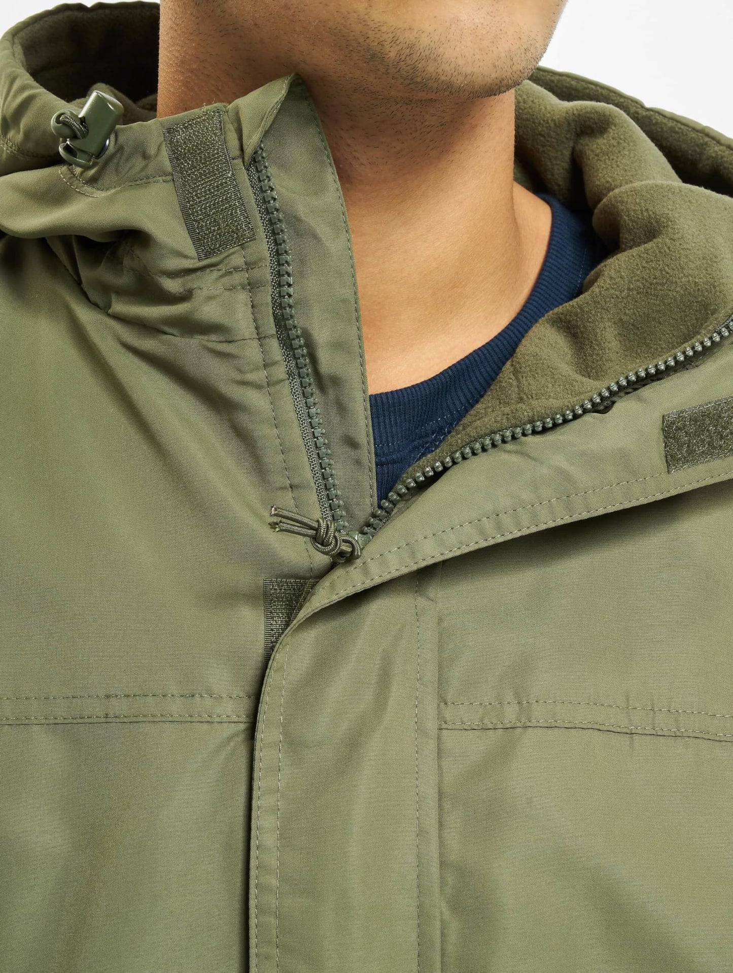 Brandit Men’s Windbreaker Front Zip – Waterproof Outdoor Jacket Olive size XXL
