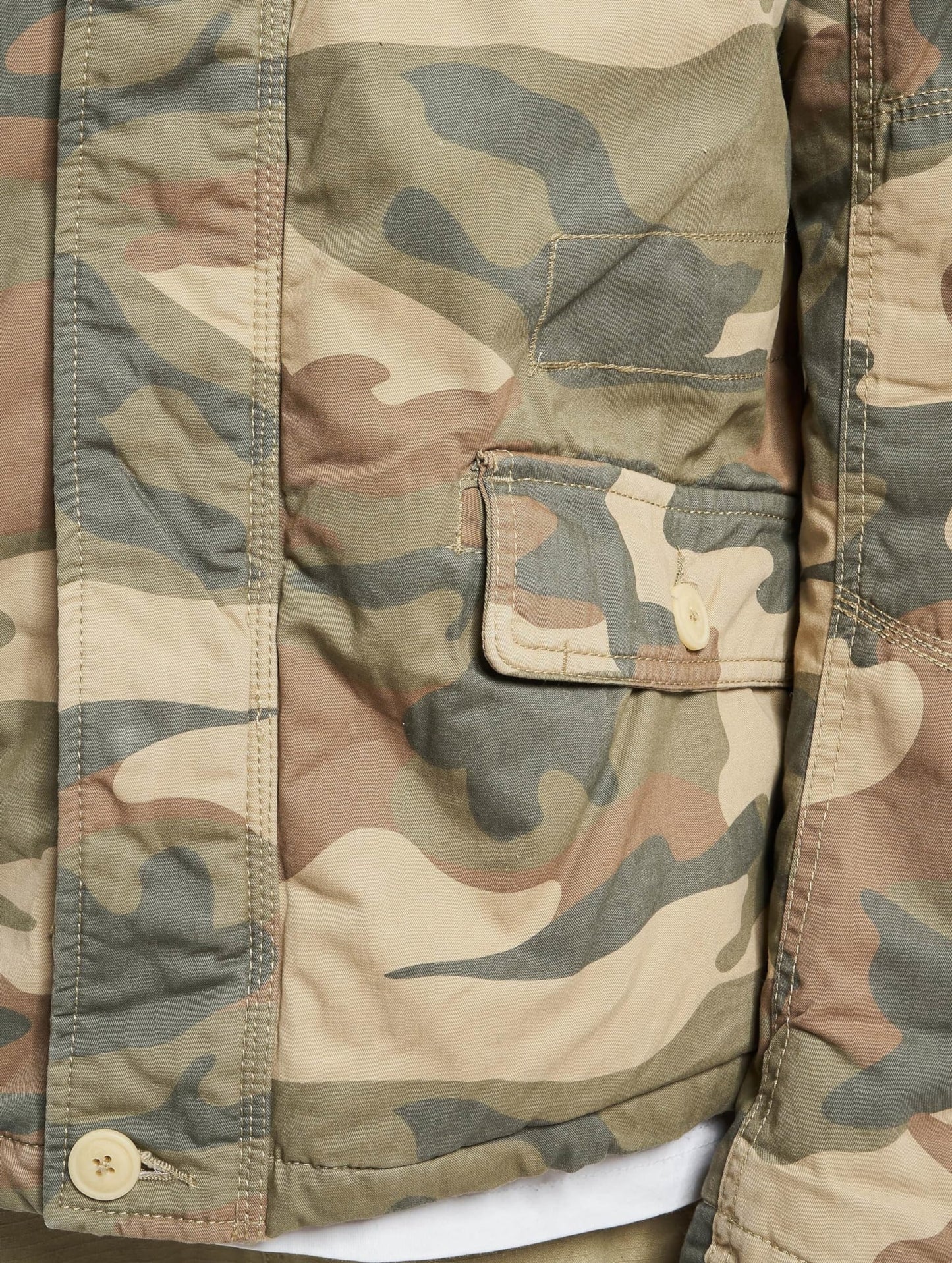 Brandit Britannia Winter Jacket Light Woodland L – Men’s Camo Coat