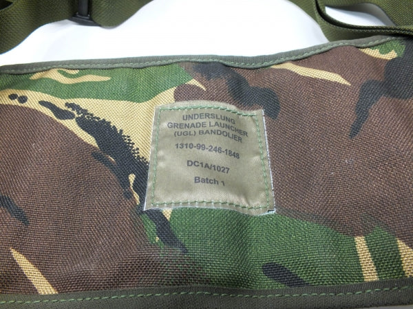 Original British Army Grenade Bandolier Camo with Shoulder Stra – Used
