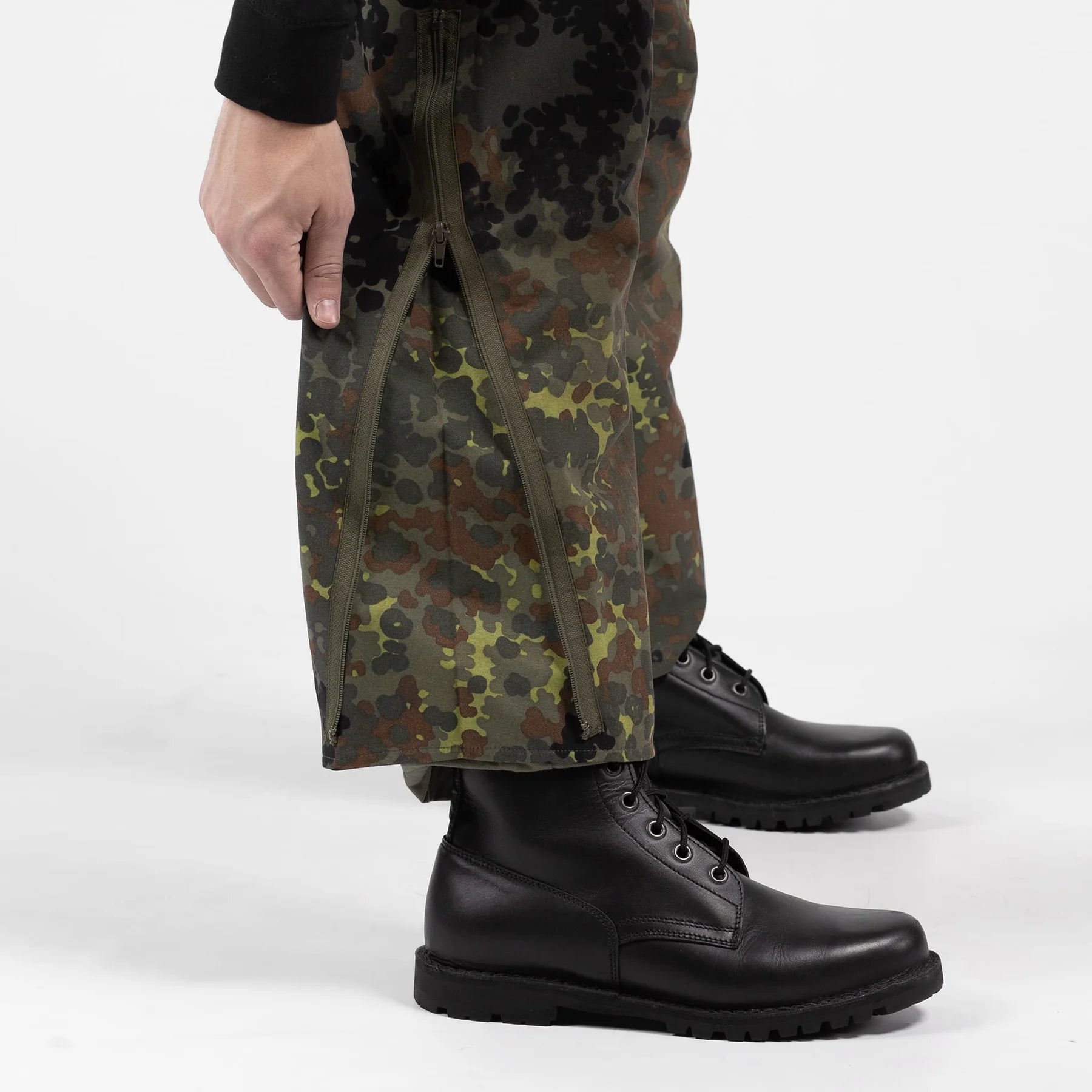 Original German Army Rain Pants Flecktarn – Used