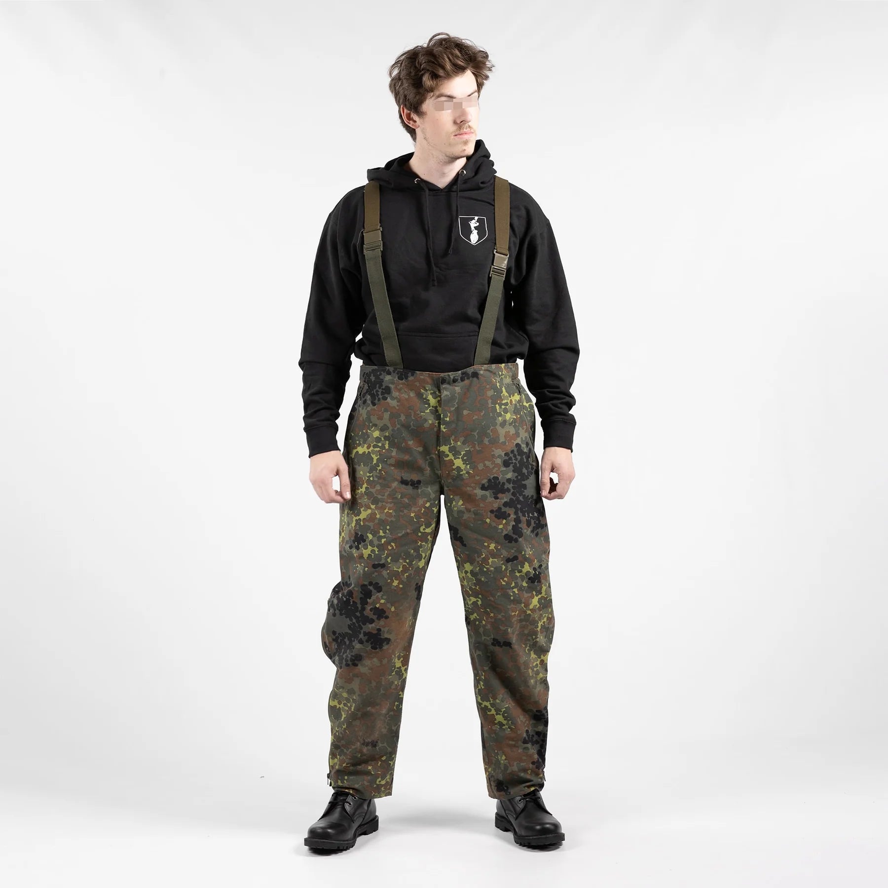 Original German Army Rain Pants Flecktarn – Like New