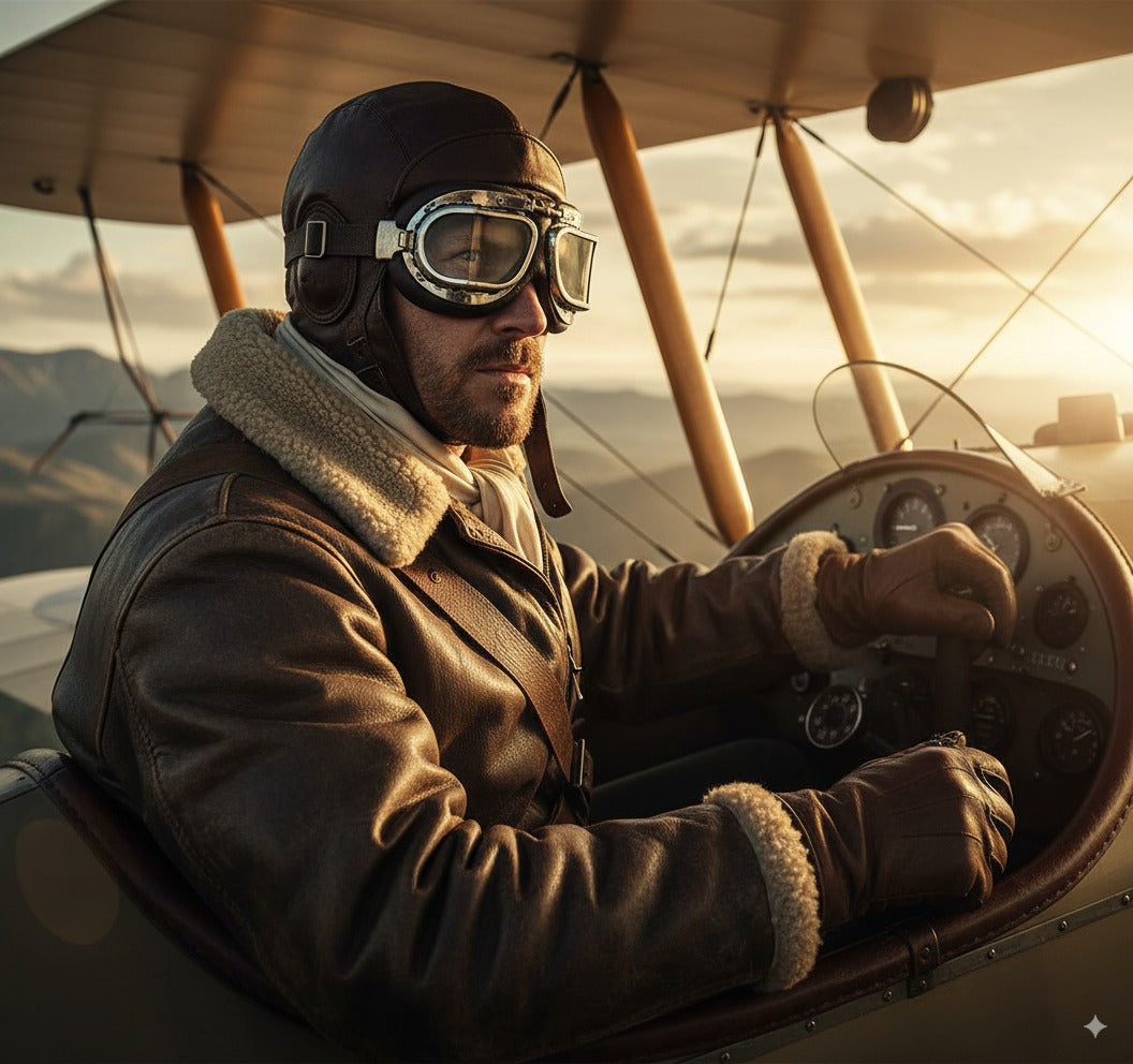 Mil-Tec Aviation Helmet Brown