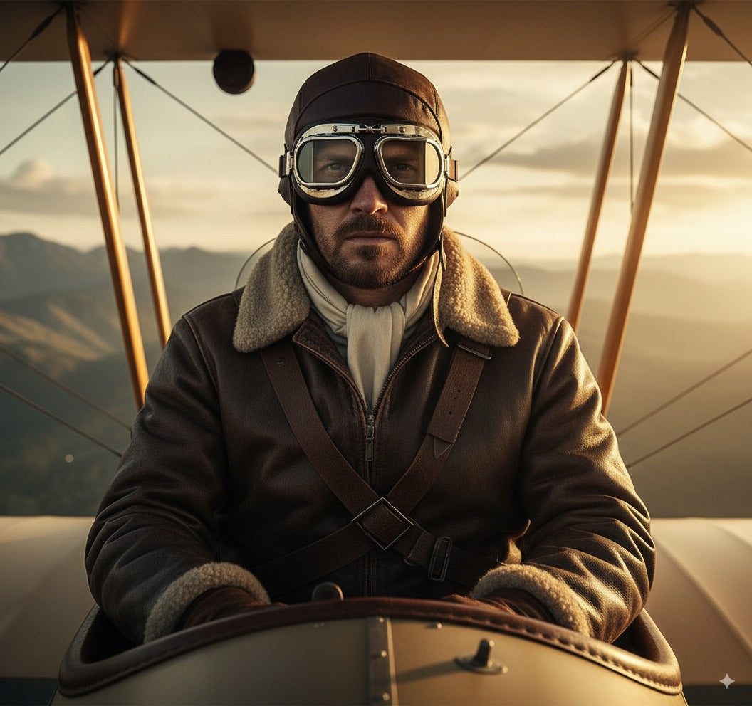 Mil-Tec Aviation Helmet Brown