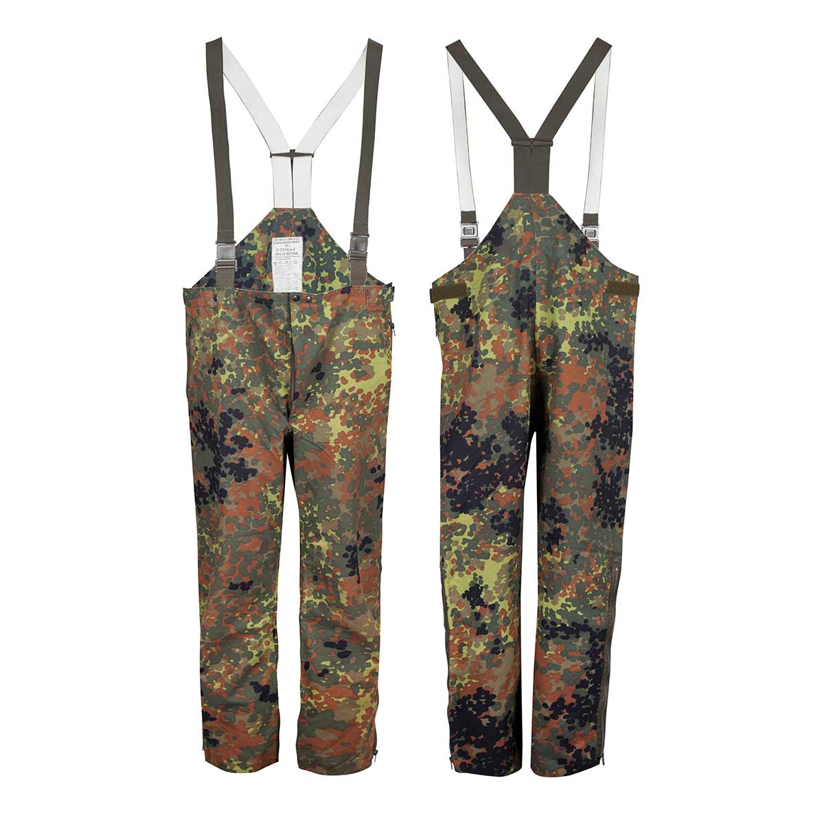 Original German Army Rain Pants Flecktarn – Used