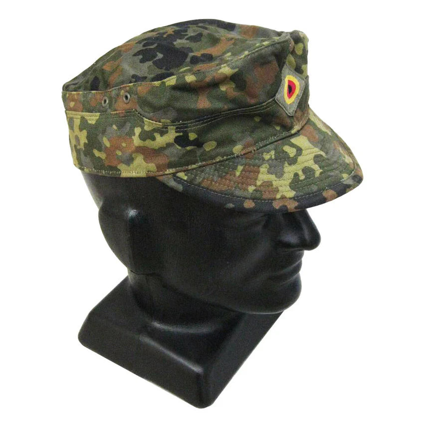 Original German Army Field Cap Size 55/56 Sorted Flecktarn – Like New