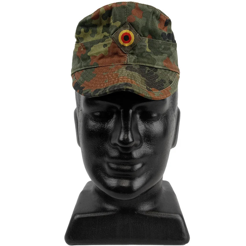 Original German Army Field Cap Size 55/56 Sorted Flecktarn – Like New