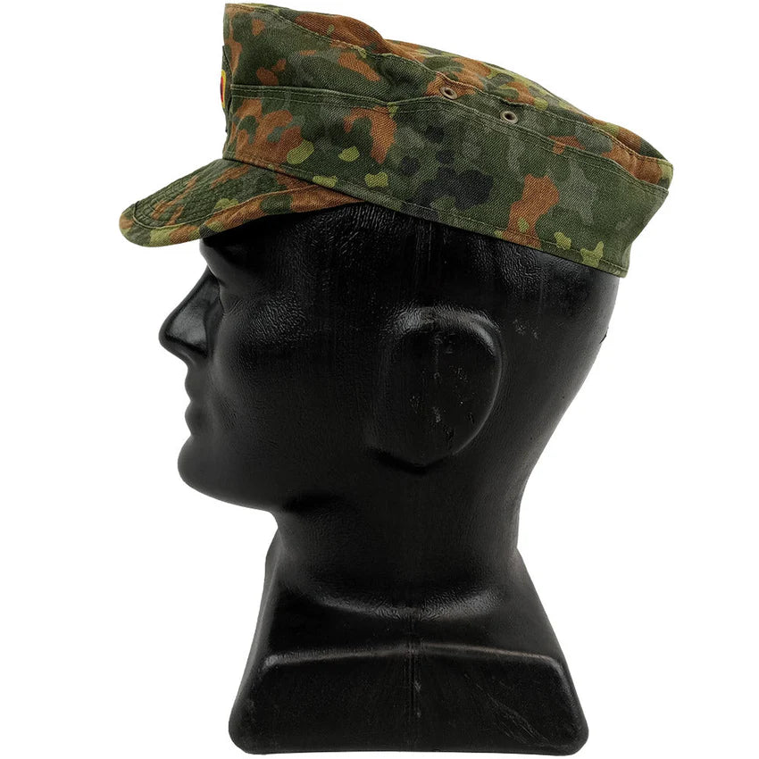 Original German Army Field Cap Size 55/56 Sorted Flecktarn – Like New