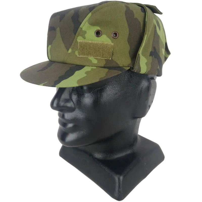 Original Czech Army Field Cap M95 Camo Ear Flaps M95 – Like New