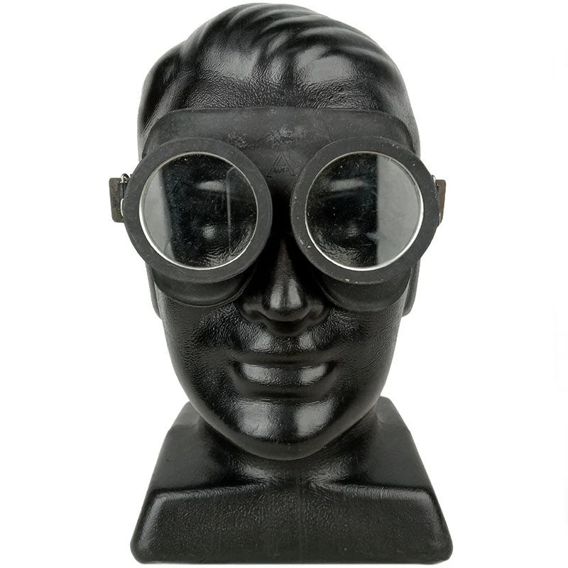 Original German Army Protect.mask Goggles Auer Black – Used