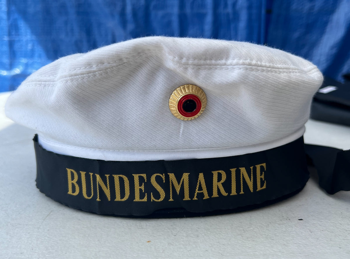 Mil-Tec Navy Hat with Bundesmarine Insignia White