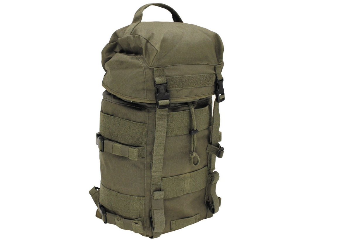 Original Austrian Army Rucksack with Utility Bag Olive – Used