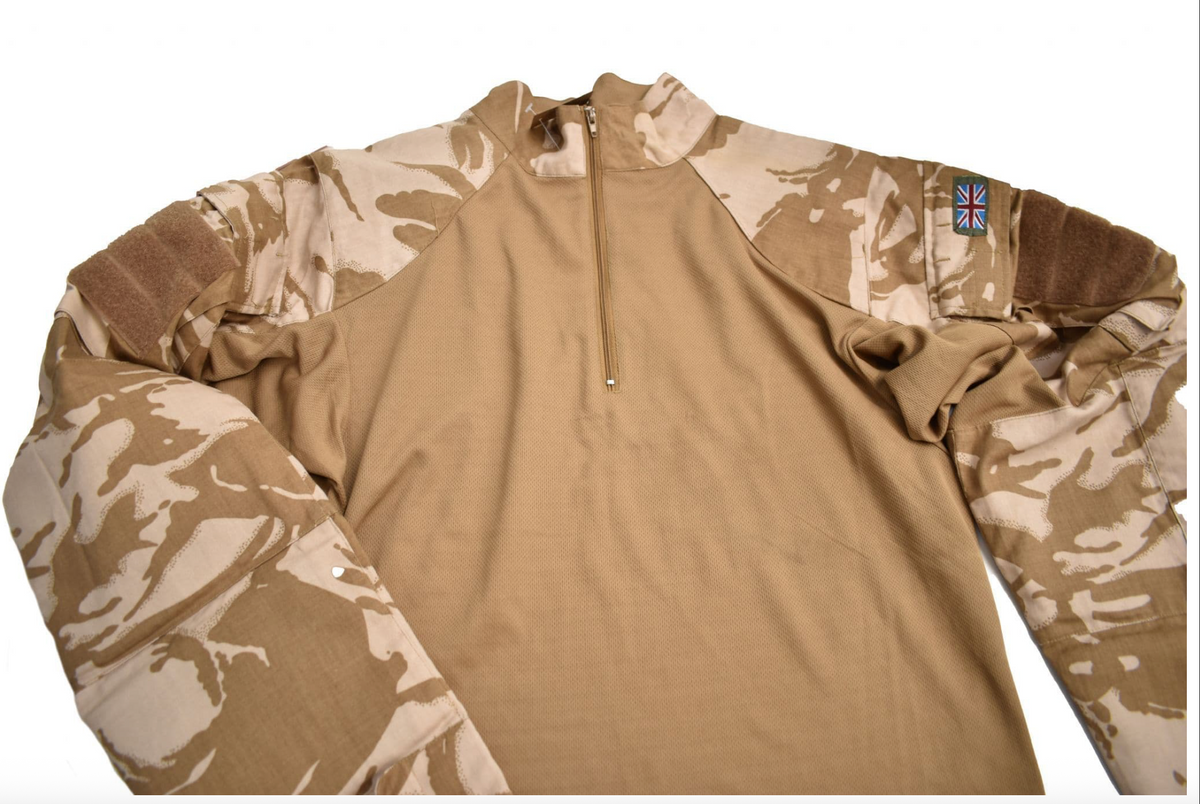 Original British Army Under Body Armour Shirt Ubac Desert D – Like New