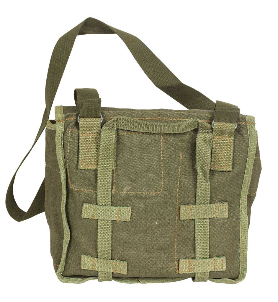 Original Polish Army Pl Bread Bag Green with Strap – Like New