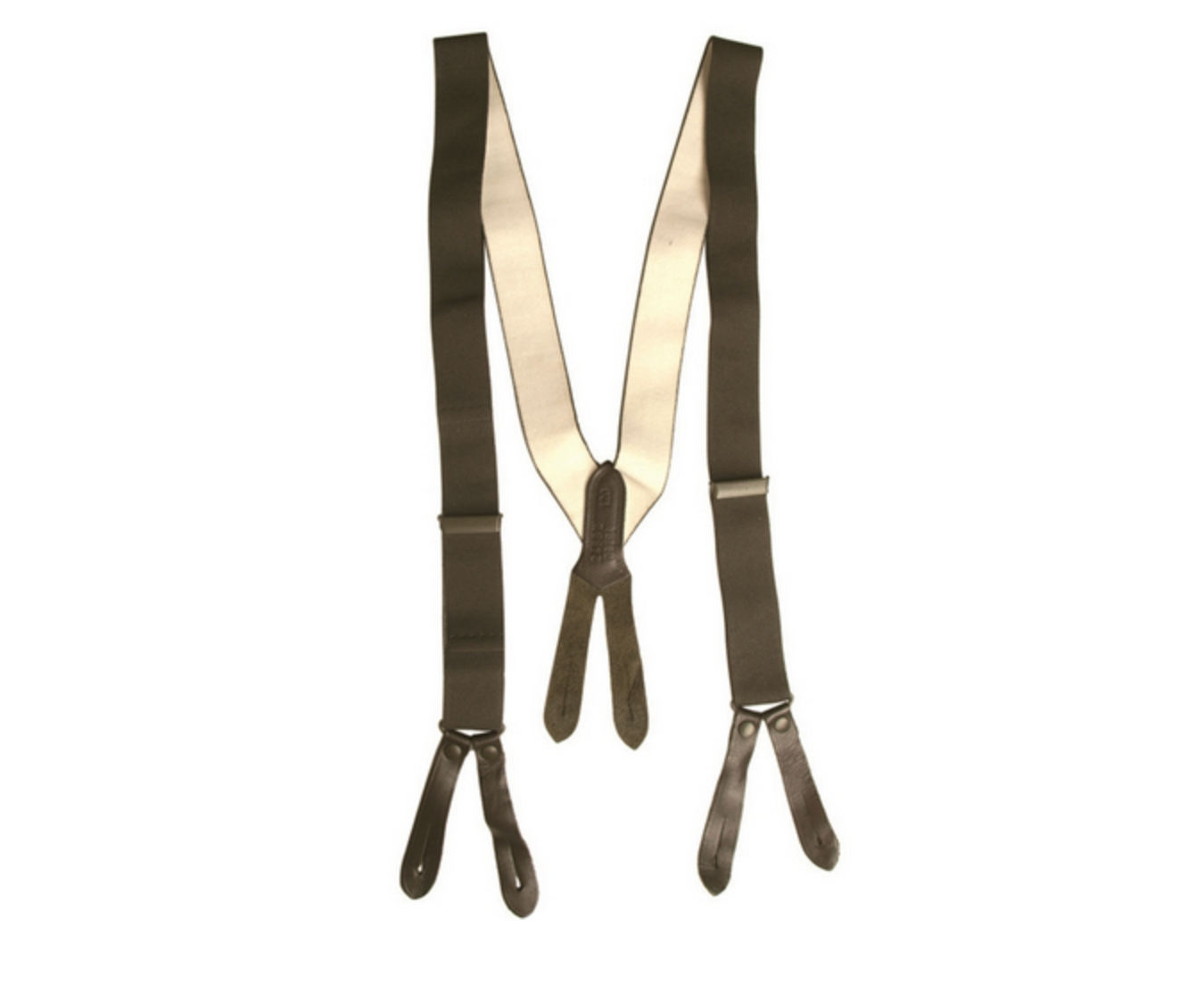 Original German Army Suspenders Green – Used