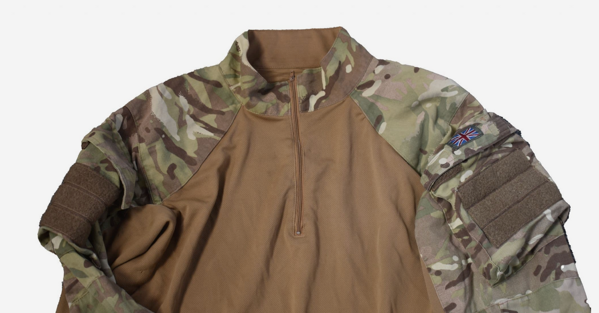 Original British Army Under Body Armour Shirt Ubac Camo MTP – Like New