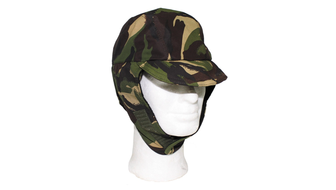Original British Army Winter Cap Cold Weather Camo Goretex DPM – Used