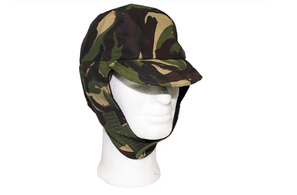 Original British Army Winter Cap Cold Weather Camo Goretex DPM – Used