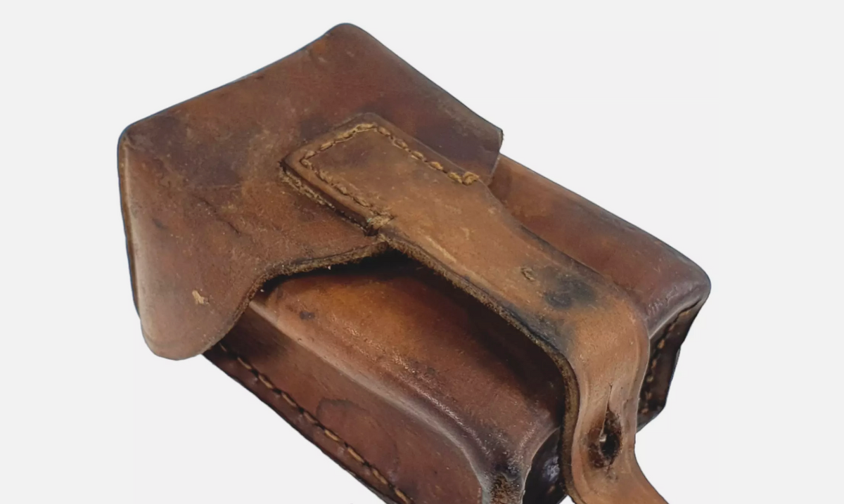 Military Surplus Leather 1-pcs. Mauser Cartridge Pouch – Used