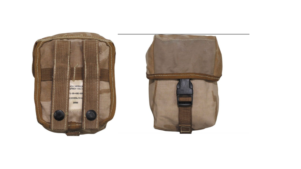 Original British Army Pouch Medical MOLLE Desert DPM – Like New