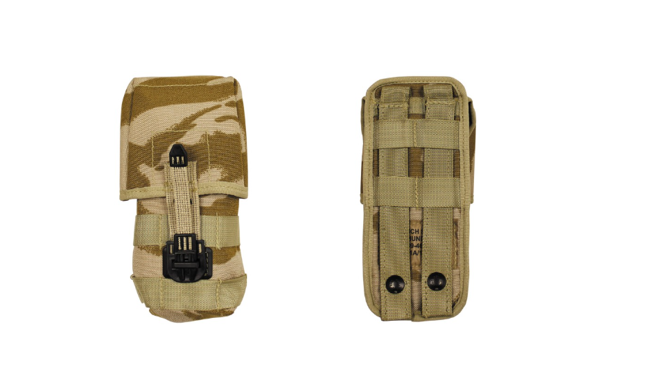 Original British Army Ammo Pouch Sa 80 MOLLE Desert DPM – Used
