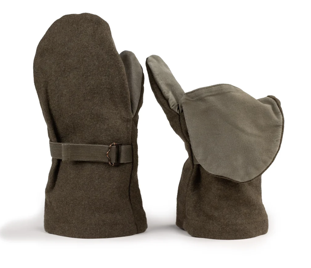 Original Austrian Army Mittens Green Shooting – Used