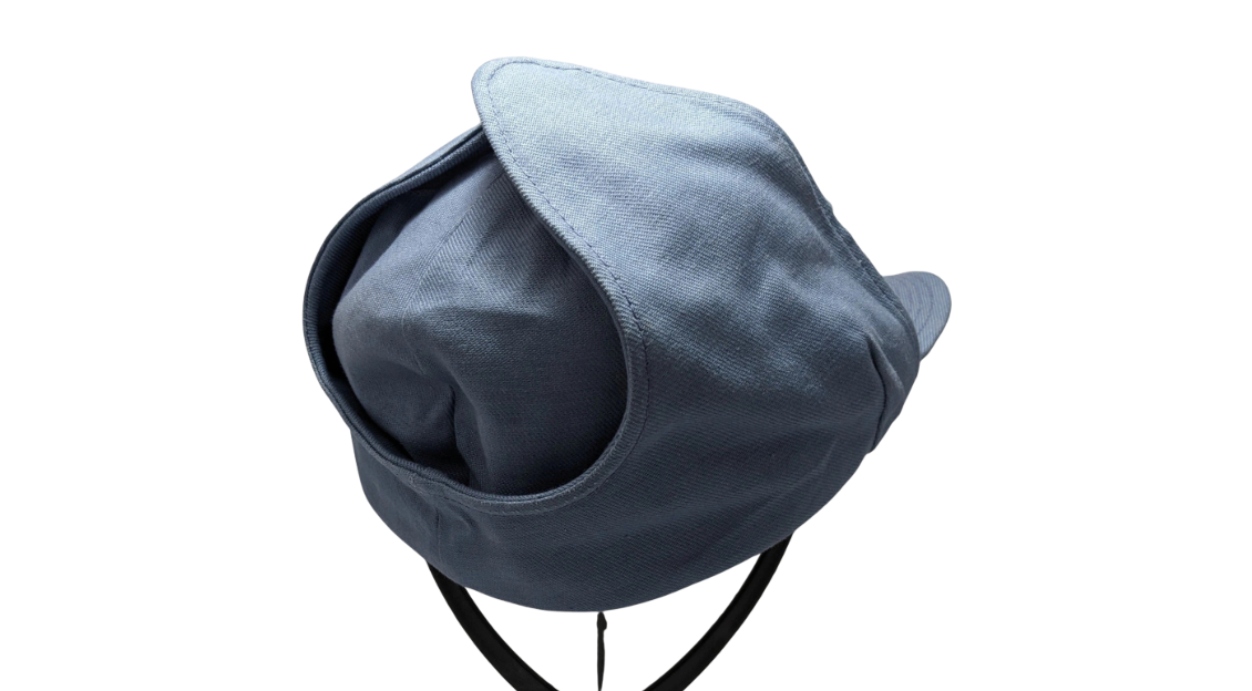 Original Swedish Army Winter Cap Civil Defence Blue – Like New