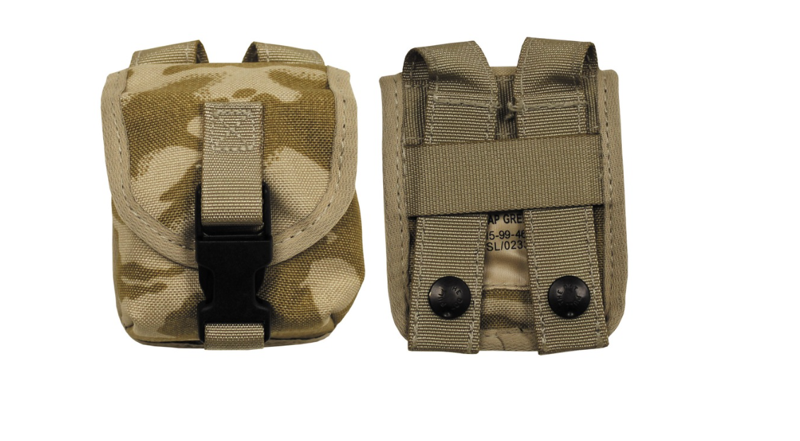 Original British Army Pouch Ap Grenade MOLLE Desert DPM – Like New