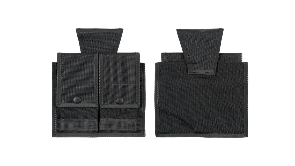 British Army Police Double Belt Pouch - Black