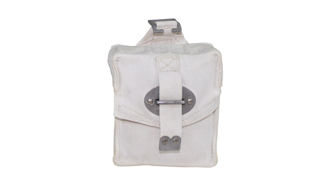 Original Italian Army Pouch Canvas White – Used
