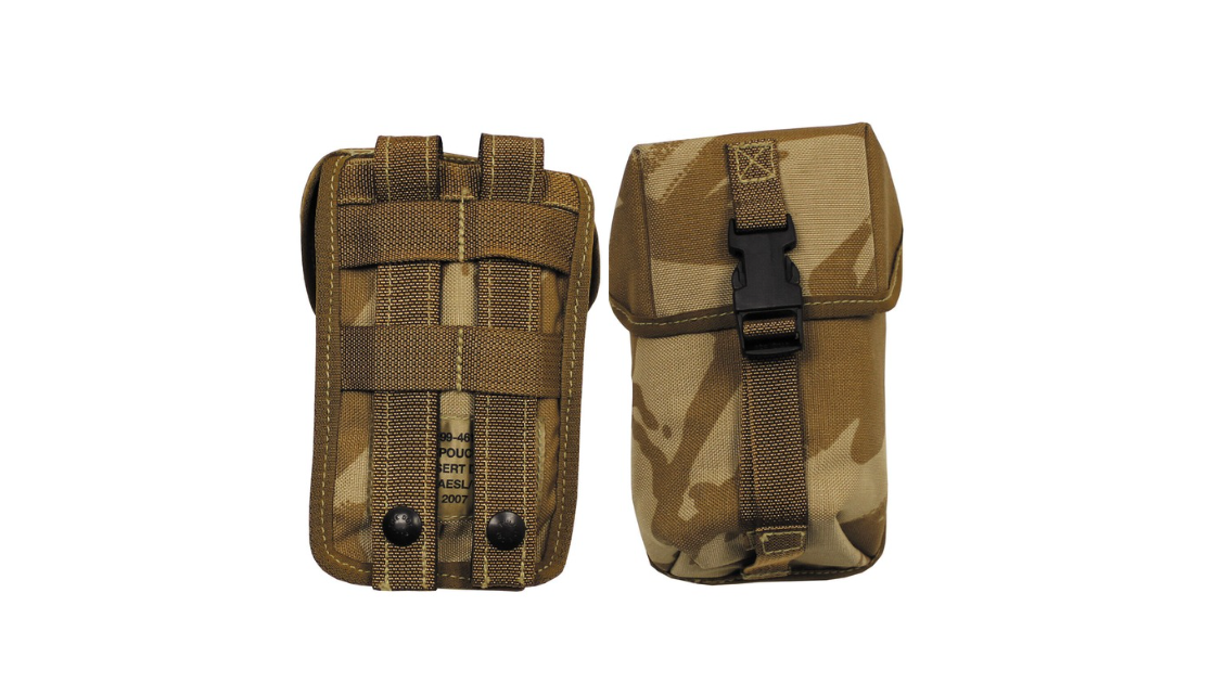 Original British Army Pouch Utility Small MOLLE Desert DPM – Like New